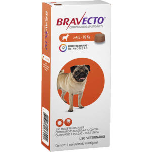 Antipulgas e Carrapatos MSD Bravecto para Cães de 4,5 a 10 Kg Com ação rápida