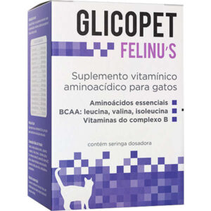 Suplemento Vitamínico e Suplemento alimentar Avert Glicopet Felinus para Gatos